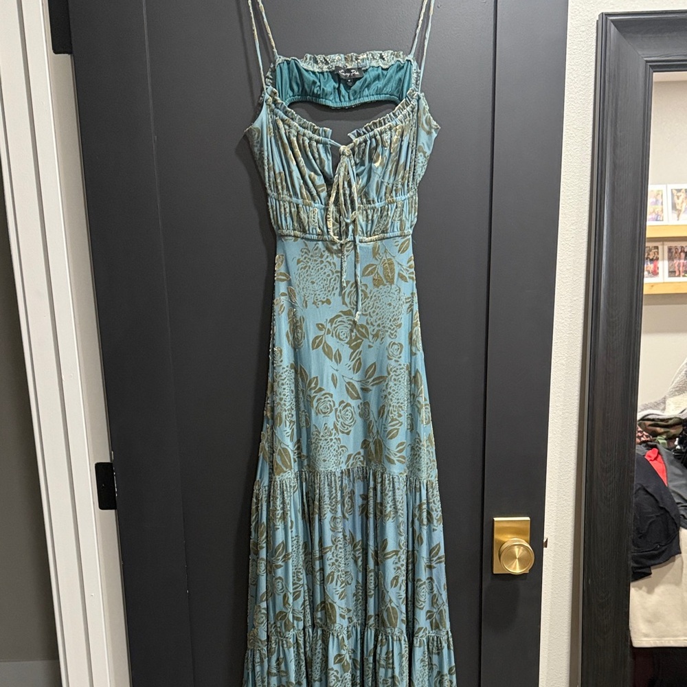 Emory park backless velvet dress